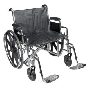 Bariatric Sentra EC Heavy Duty Wheelchair 24”x18" w/leg-rest (STD24ECDDA-ELR)
